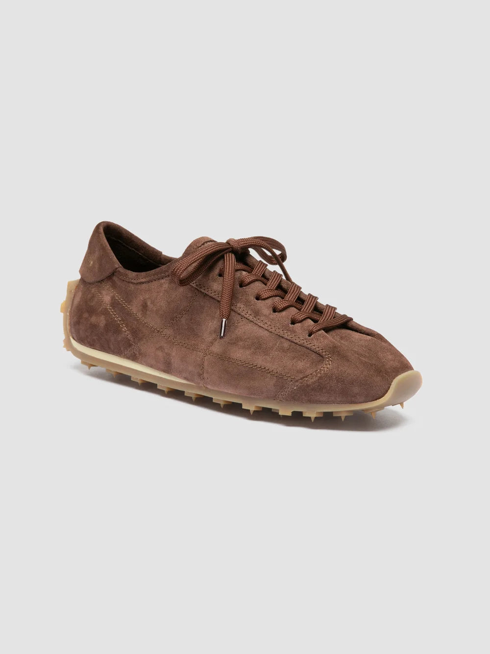 JARRED 101 - Brown Suede Low-Top Sneakers - image 3,side view