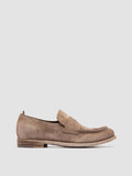 KALLIOPI 002 - Taupe Suede Penny Loafers - thumb image 1,side view