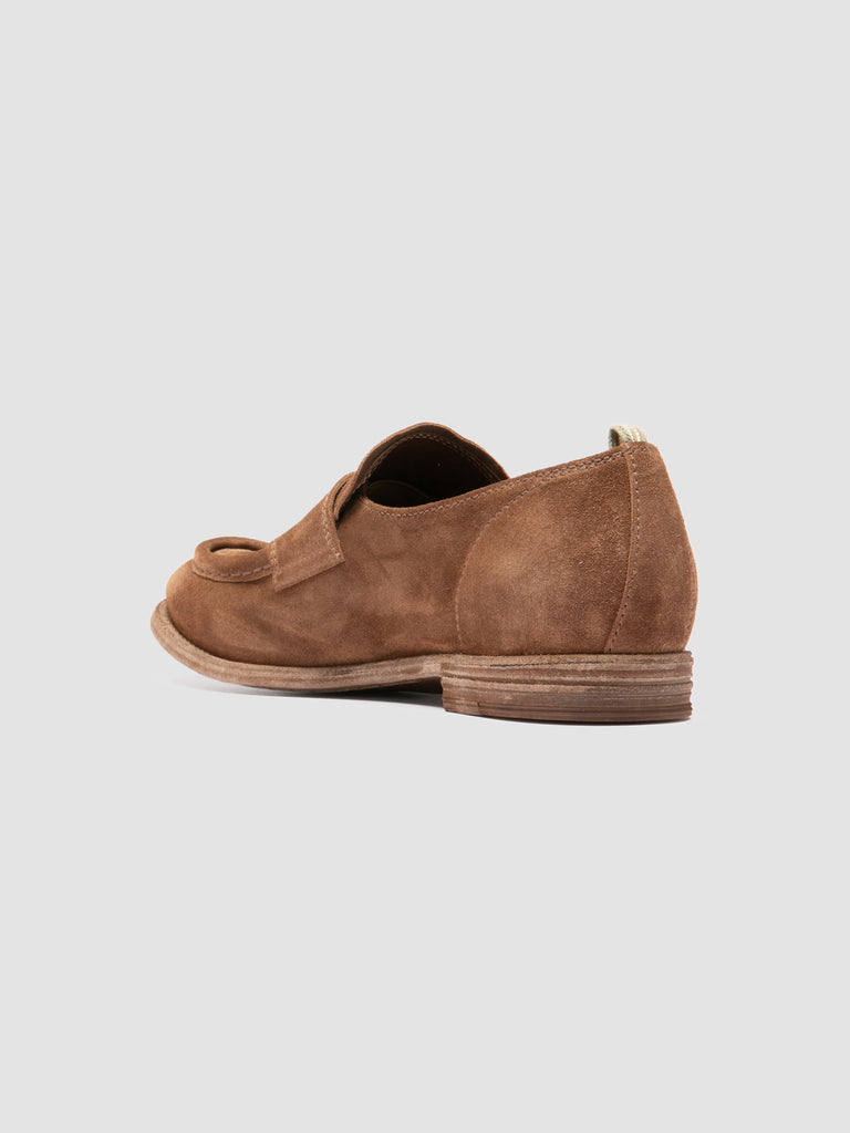 KALLIOPI 002 - Brown Suede Penny Loafers