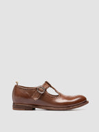 KALLIOPI 004 - Light Brown Leather T-Bar Shoes