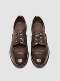 KALLIOPI 005 - Dark Brown Leather Derby Shoes - thumb image 2,side view