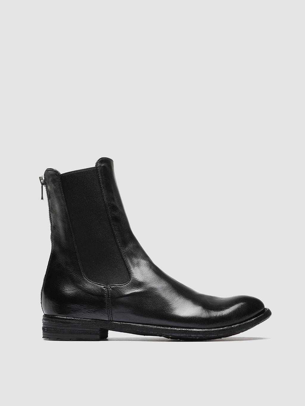LEXIKON 073 - Black Leather Chelsea Boots - image 1,side view