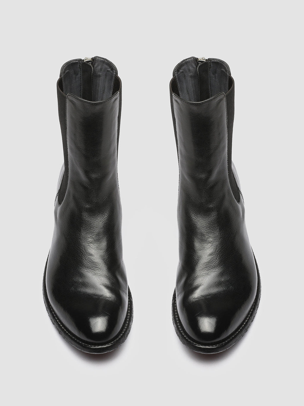LEXIKON 073 - Black Leather Chelsea Boots - image 2,side view