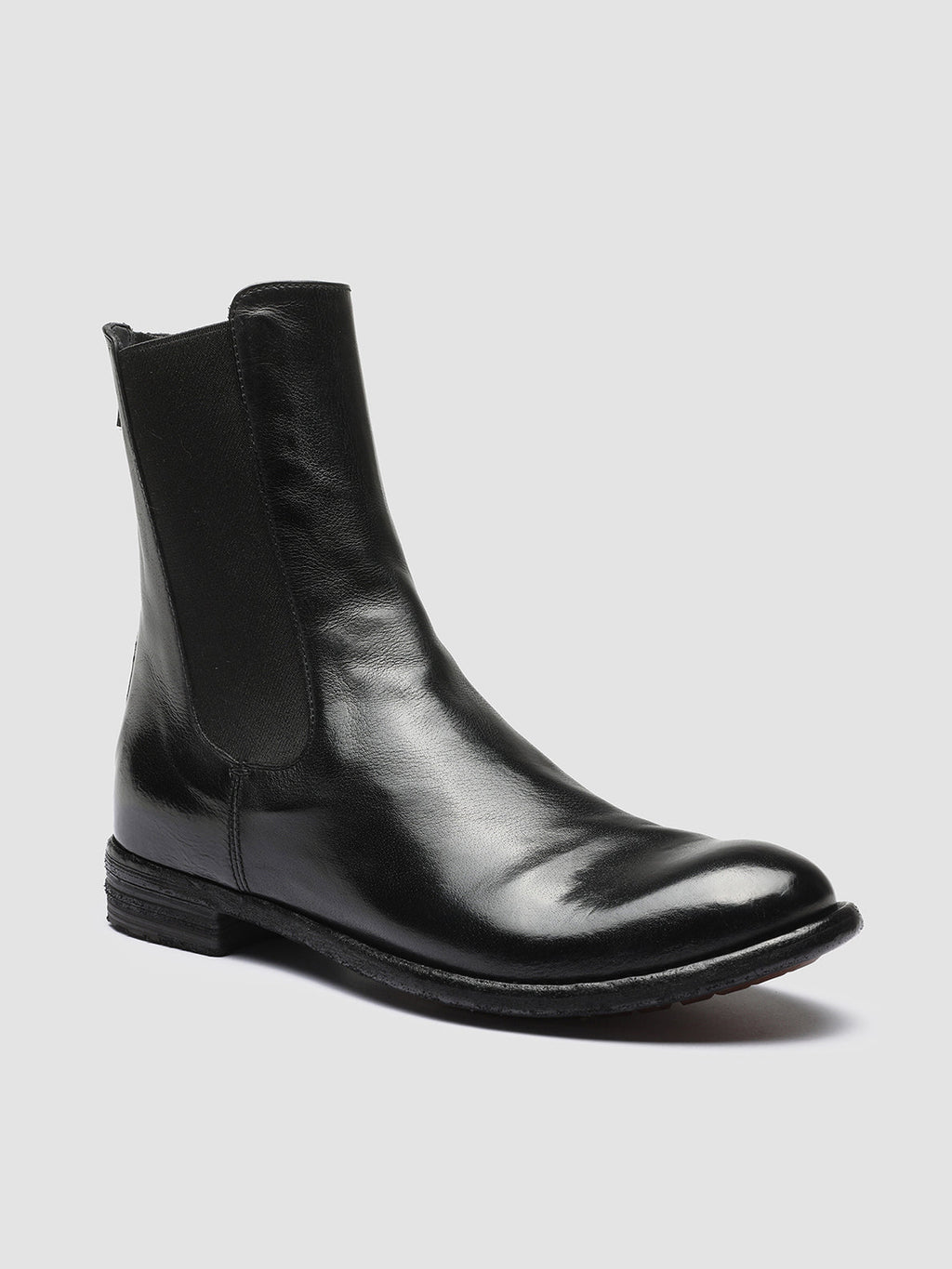 LEXIKON 073 - Black Leather Chelsea Boots - image 3,side view