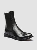 LEXIKON 073 - Black Leather Chelsea Boots - thumb image 3,side view