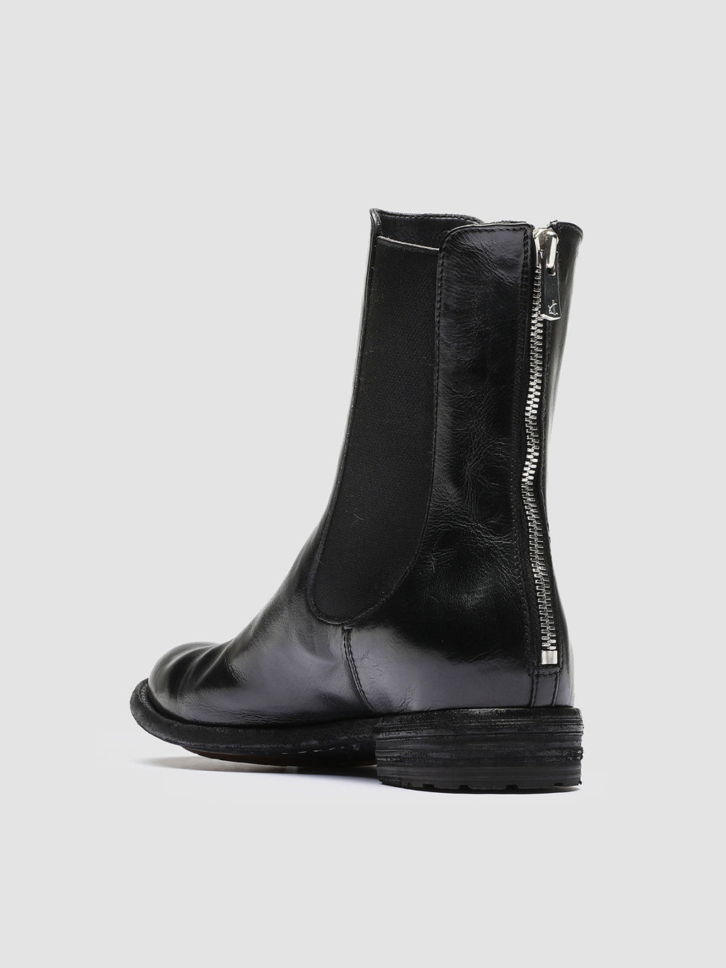 LEXIKON 073 - Black Leather Chelsea Boots - image 4,side view