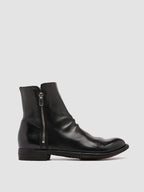 LEXIKON 096 - Black Leather Zip Boots