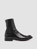 LEXIKON 135 - Black Leather Booties - thumb image 1,side view