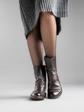 LEXIKON 135 - Black Leather Booties - thumb image 6,side view