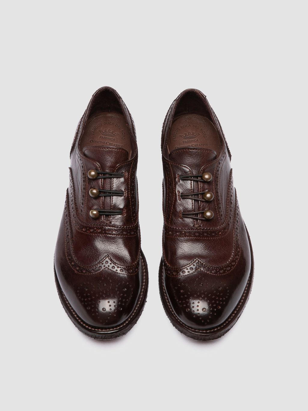 LEXIKON 155 - Burgundy Leather Oxford Shoes - image 2,side view