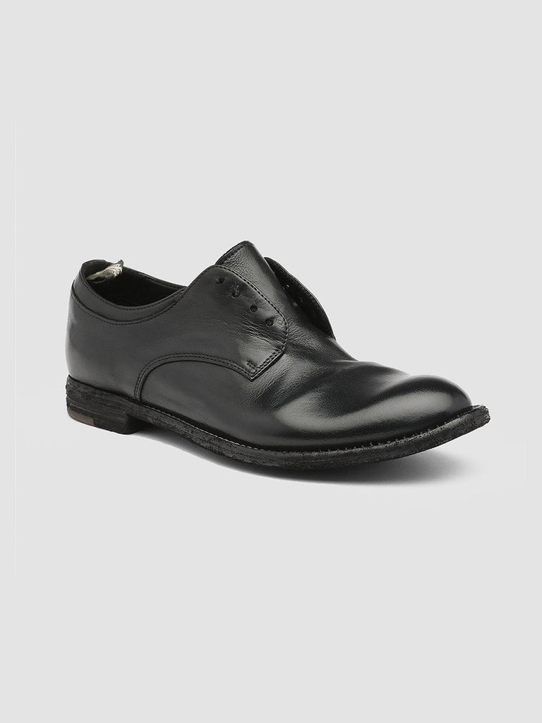 LEXIKON 501 Nero - Black Leather Derby Shoes Women Officine Creative - 3