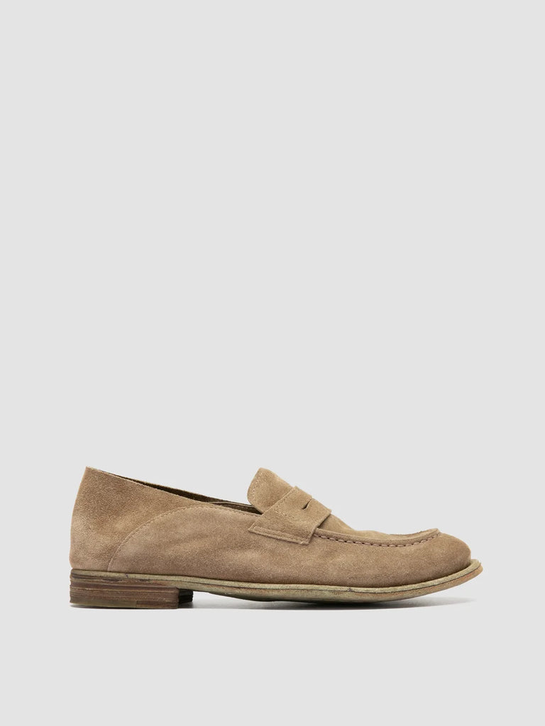 LEXIKON 516 - Taupe Suede Loafers
