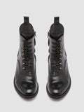 LISON 036 - Black Leather Booties - thumb image 2,side view