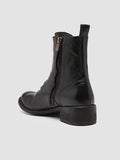 LISON 036 - Black Leather Booties - thumb image 4,side view