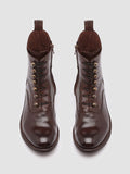 LISON 036 - Burgundy Leather Booties - thumb image 2,side view