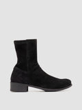LISON 041 - Black Suede Ankle Boots - thumb image 1,side view
