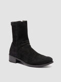 LISON 041 - Black Suede Ankle Boots - thumb image 3,side view