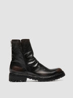 LORAINE 032 - Brown Leather Zip Boots