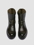 LORAINE 032 - Green Leather Zip Boots - thumb image 2,side view