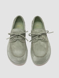 LOVE 101 - Green Suede Boat Shoes - thumb image 2,side view