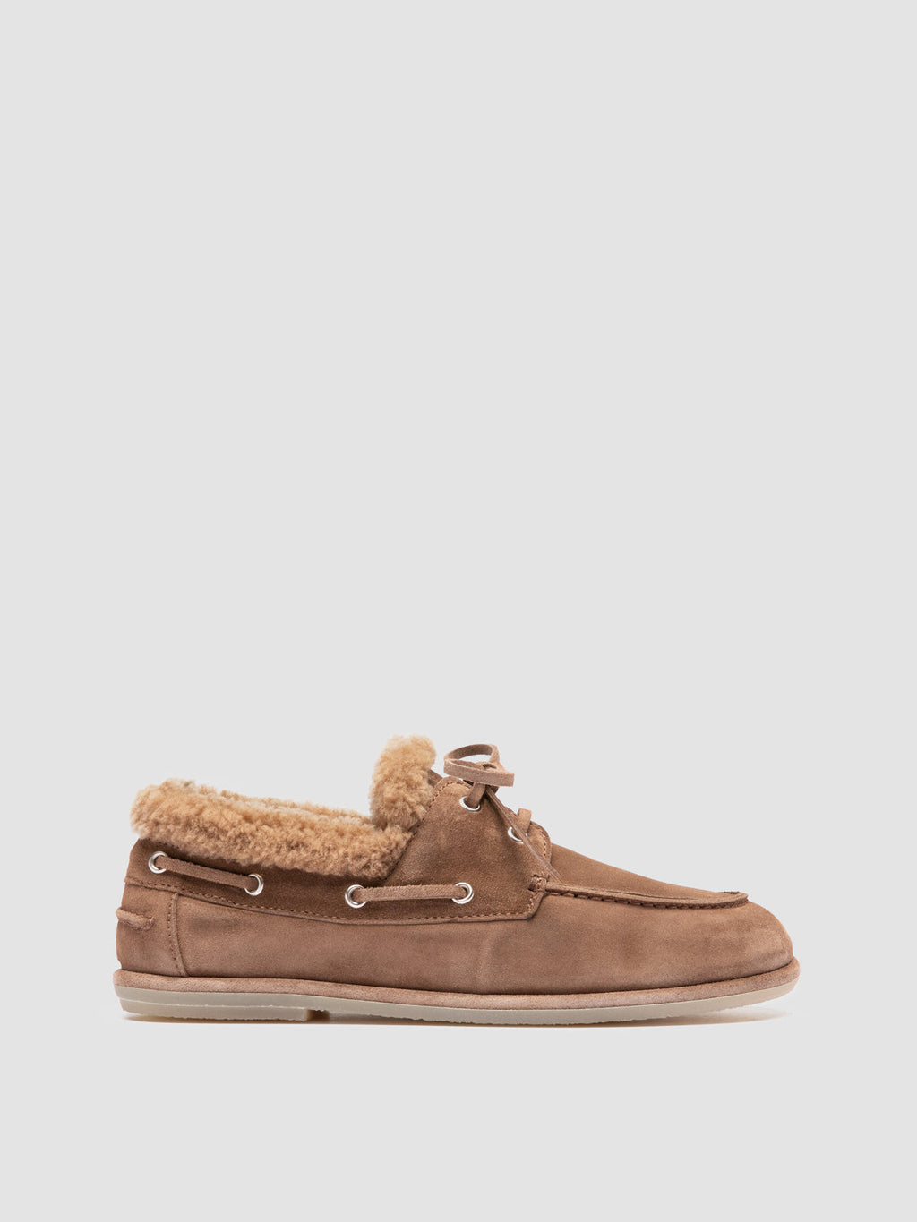 LOVE 103 - Brown Suede Boat Shoes - image 1,side view