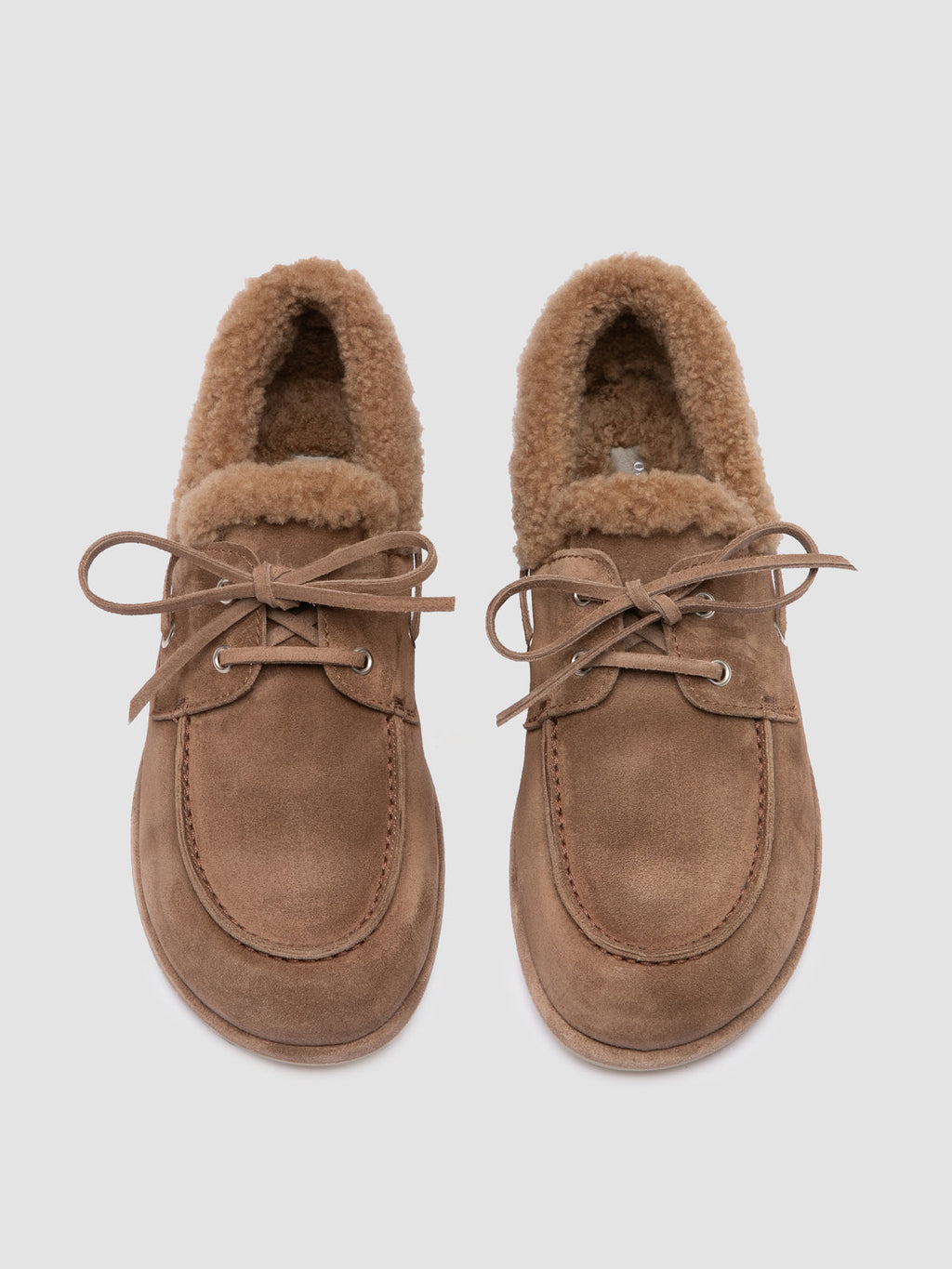 LOVE 103 - Brown Suede Boat Shoes - image 2,side view