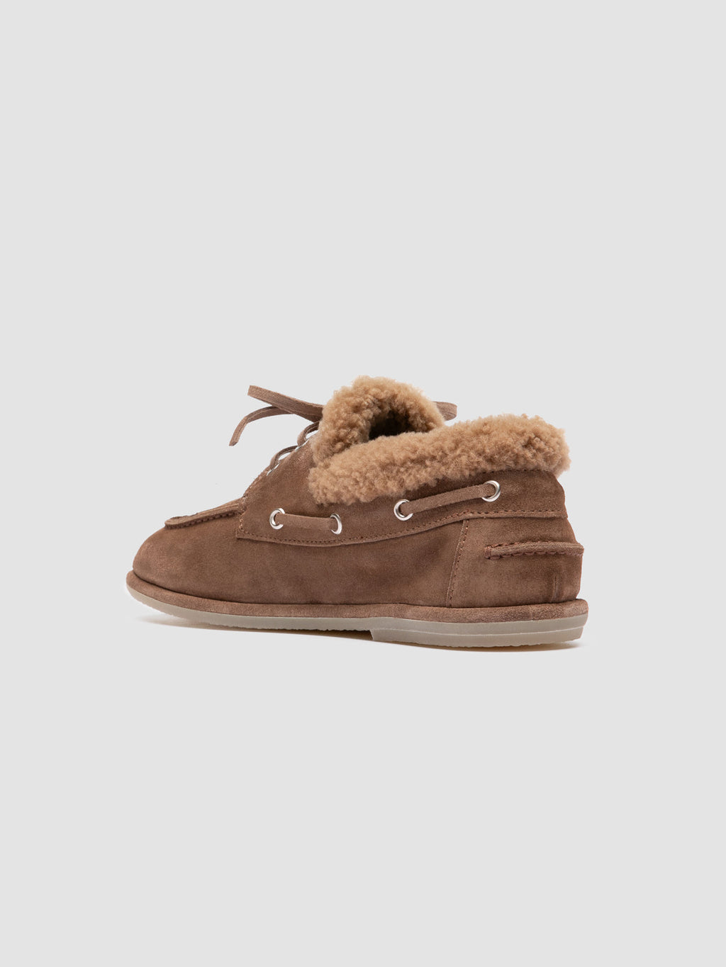 LOVE 103 - Brown Suede Boat Shoes - image 4,side view