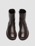 MARJORY 106 - Brown Leather Zipped Boots - thumb image 2,side view