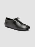 MEREDITH 004 - Black Leather Derby Shoes - thumb image 3,side view