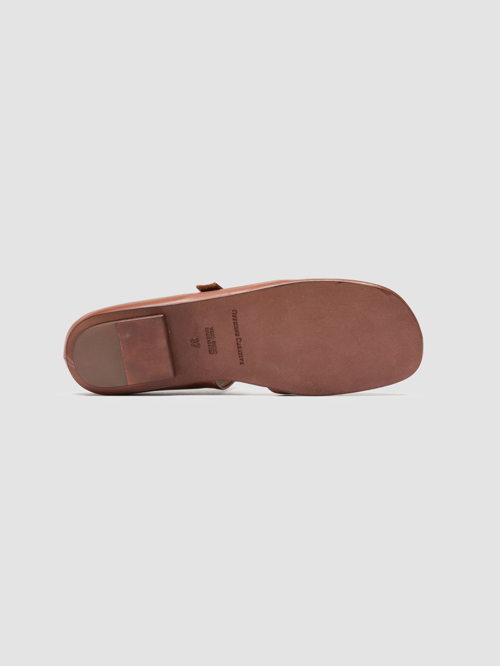 MEREDITH 005 - Brown Leather Mule Sandals - image 5,side view