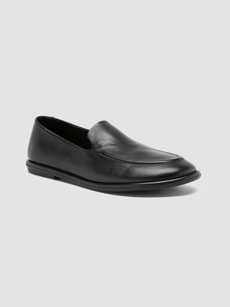Women's Black Leather Loafers: MIENNE 101 Officine Creative - 3