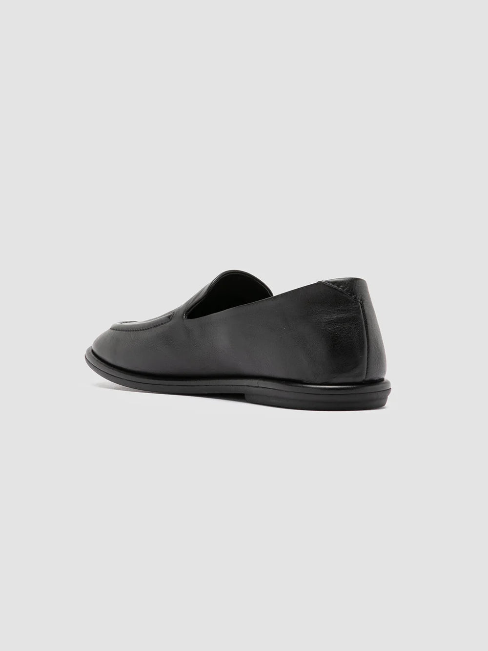 MIENNE 101 - Black Leather Loafers - image 4,side view