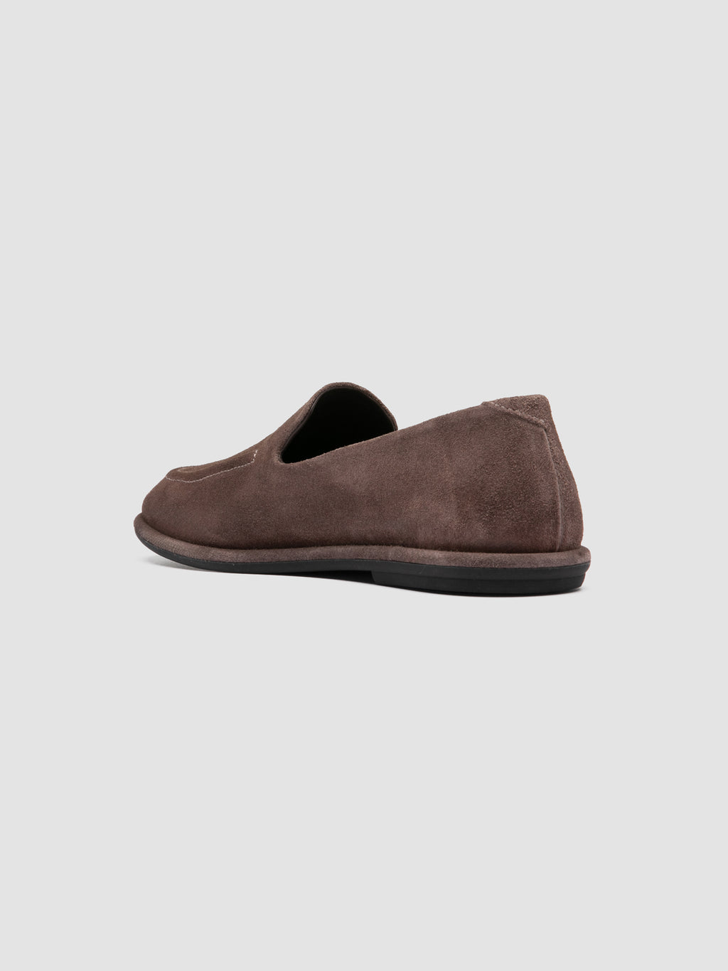 MIENNE 101 - Taupe Suede Loafers - image 4,side view