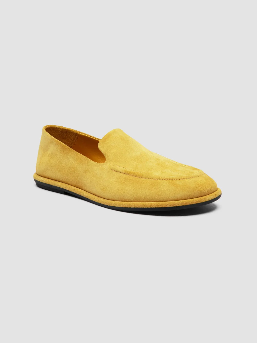 MIENNE 101 - Yellow  Suede Loafers - image 3,side view