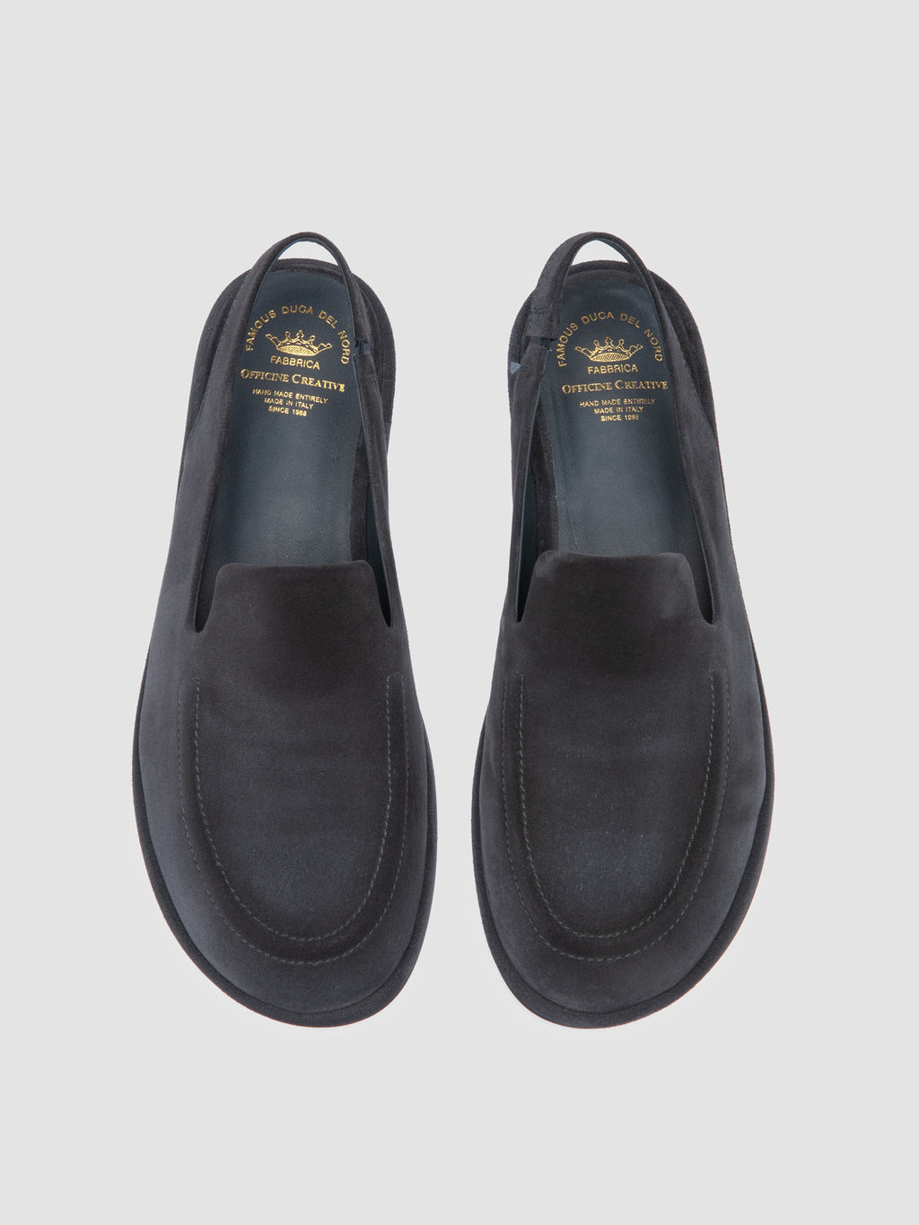 MIENNE 116 - Blue Sude Slingback Sandals - image 2,side view