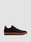 MILITIA 101 - Burgundy Leather Sneakers - thumb image 1,side view