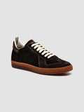 MILITIA 101 - Burgundy Leather Sneakers - thumb image 3,side view
