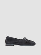 OLIVER 102 - Blue Suede Ballerina Shoes