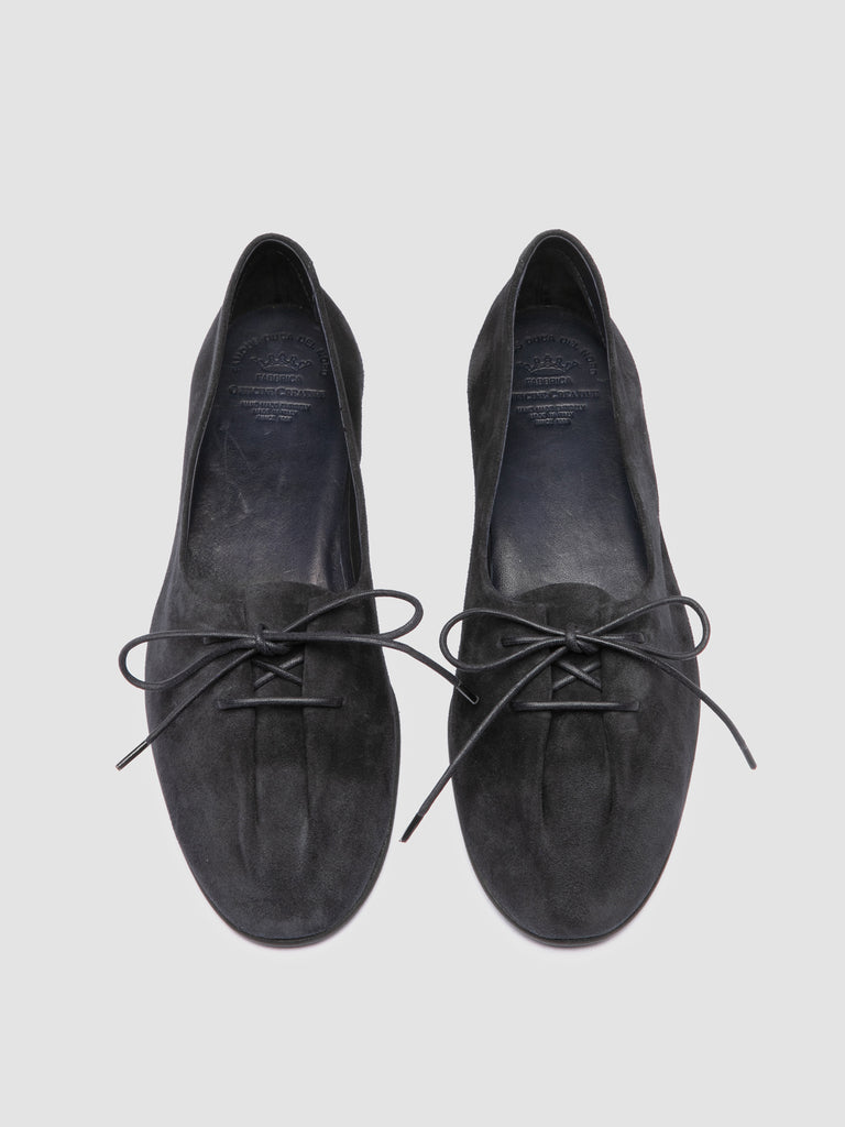 OLIVER 102 - Blue Suede Ballerina Shoes