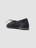 OLIVER 102 - Blue Suede Ballerina Shoes - thumb image 4,side view