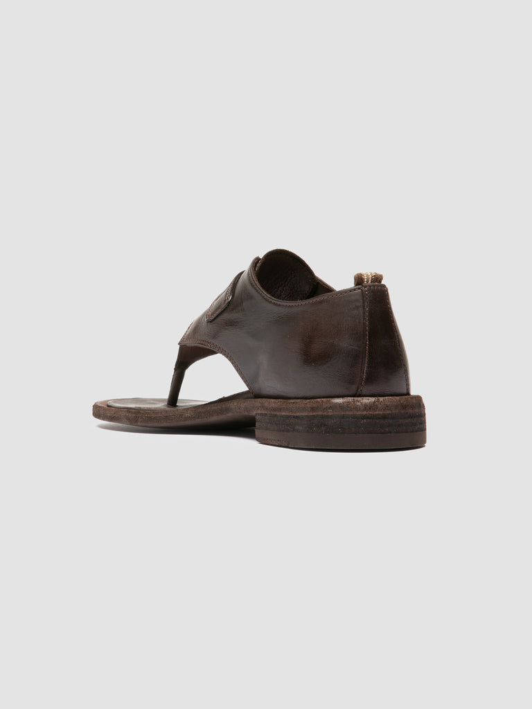 RUGGED 120 - Brown Leather Sandals