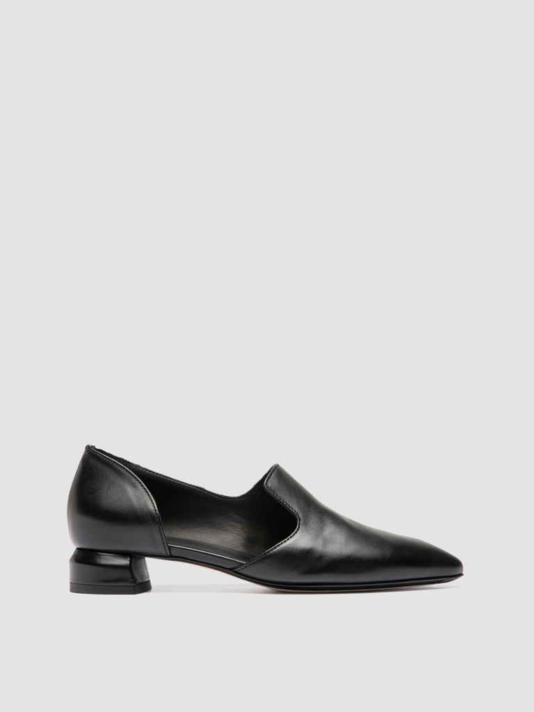 SAGE 115 - Black Leather Pump Shoes