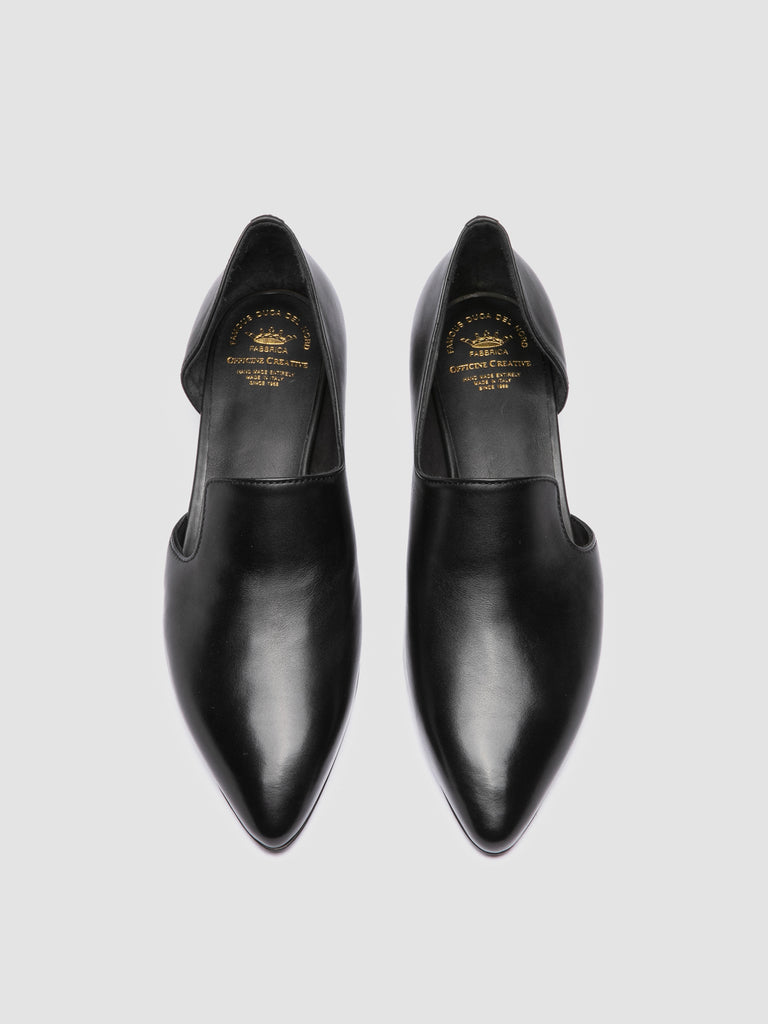 SAGE 115 - Black Leather Pump Shoes