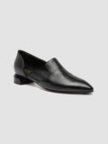 SAGE 115 - Black Leather Pump Shoes - thumb image 3,side view