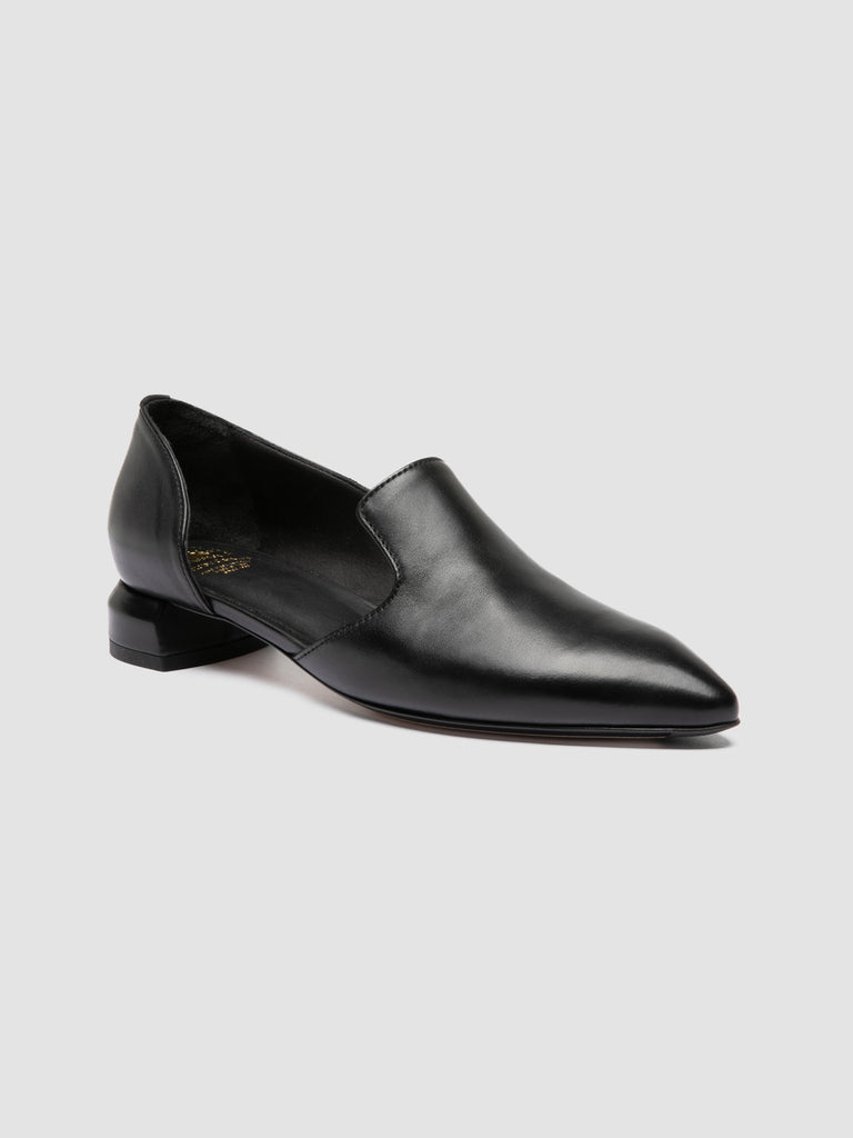 SAGE 115 - Black Leather Pump Shoes