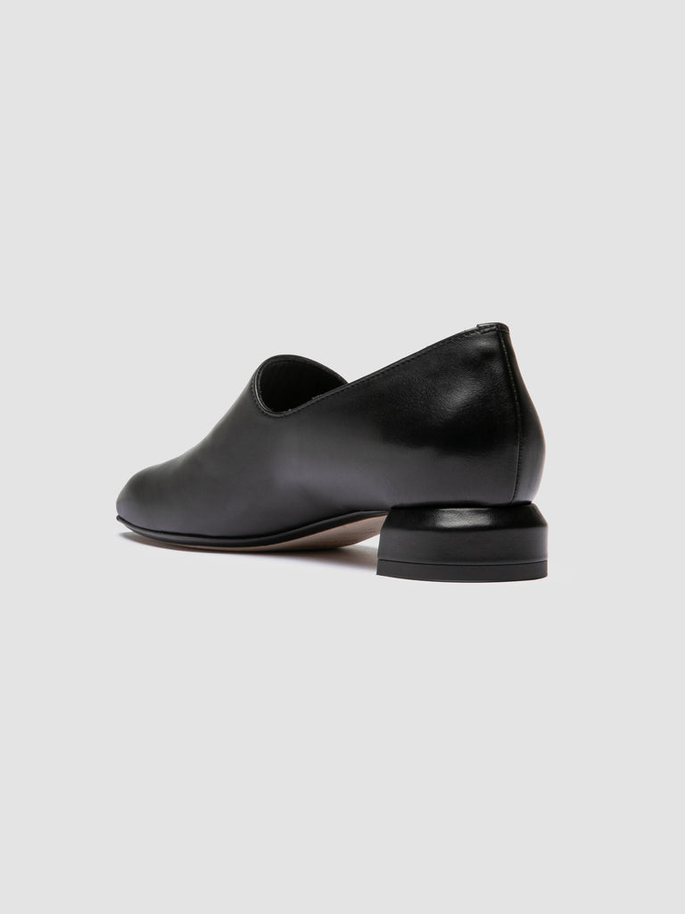 SAGE 115 - Black Leather Pump Shoes