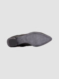 SALLY 001 - Black Leather Booties - thumb image 5,side view