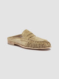 SOLITUDE 112 - Beige Suede Mule Sandals - thumb image 3,side view