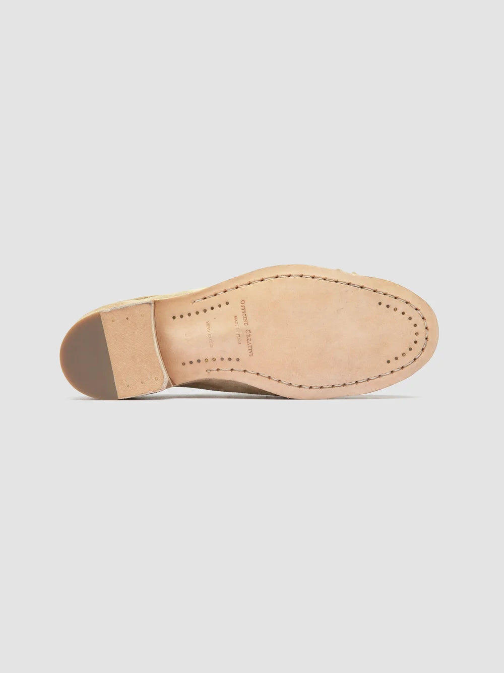 SOLITUDE 112 - Beige Suede Mule Sandals - image 5,side view