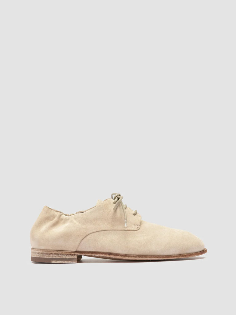 SOLITUDE 114 - Beige Suede Derby Shoes